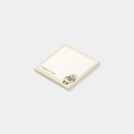 Sheep Cartoon Beige Post-it® Notes