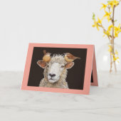 Sheep Chaperone Kaart (Gele Bloem)