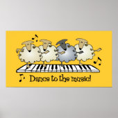 Sheep Chorus Line Print (Voorkant)