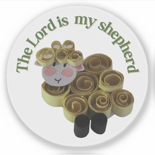 Sheep christian message sticker (Voorkant)