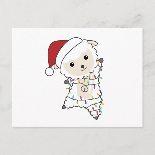 Sheep Christmas Sheep Winter Animals Briefkaart (Voorkant)