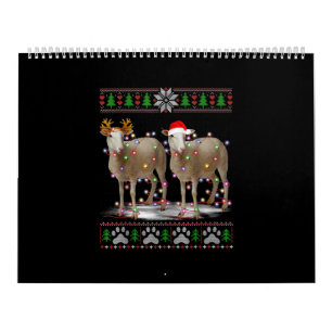 Sheep Christmas Tree Lights Santa Animal Gift Kalender