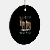 Sheep Christmas Tree Lights | Santa Animal Gift Keramisch Ornament (Rechts)