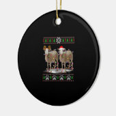 Sheep Christmas Tree Lights | Santa Animal Gift Keramisch Ornament (Links)