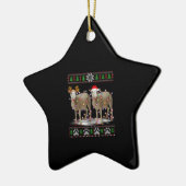 Sheep Christmas Tree Lights | Santa Animal Gift Keramisch Ornament (Links)
