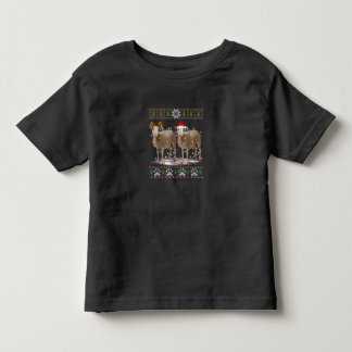 Sheep Christmas Tree Lights | Santa Animal Gift Kinder Shirts