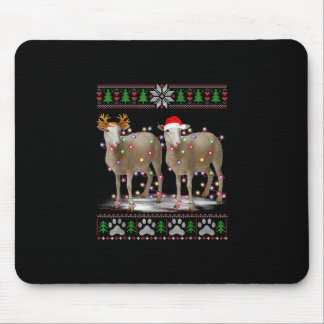 Sheep Christmas Tree Lights | Santa Animal Gift Muismat
