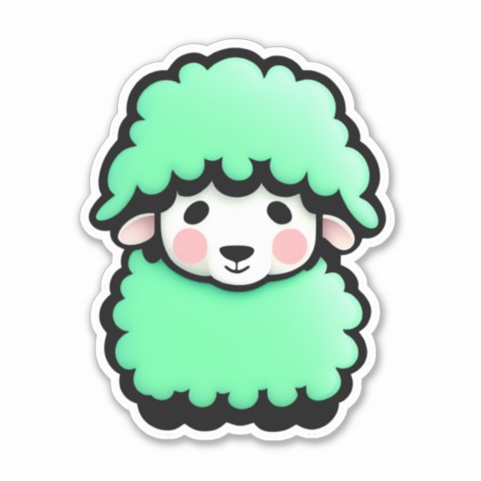 Sheep Classic Sticker (Voorkant)