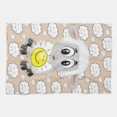 Sheep Clouds Sun Kitchen Hand Towel Theedoek (Horizontaal)