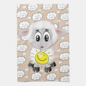 Sheep Clouds Sun Kitchen Hand Towel Theedoek (Verticaal)