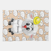 Sheep Clouds Sun Kitchen Hand Towel Theedoek (Horizontaal)