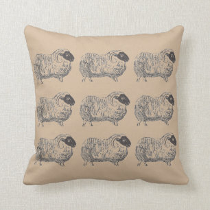 Sheep Cozy Cream Pillow Kussen