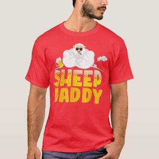 Sheep Daddy Sheep Dad Farmer Poultry Farmer  T-shirt