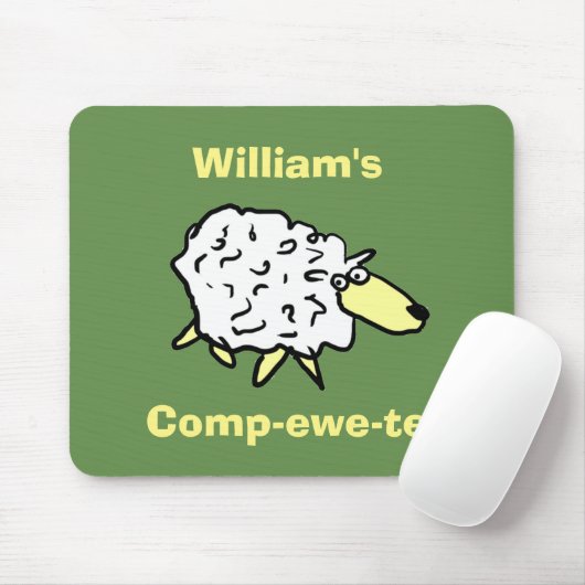 Sheep Design Comp-ewe-ter! Muismat (Met muis)