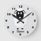 Sheep Design Personalised Ronde Klok (Voorkant)