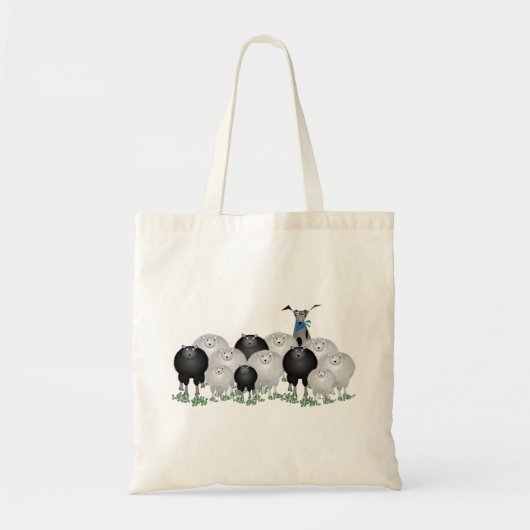 Sheep Dog Canvas tas (Voorkant)