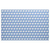Sheep Dog Silhouette Pet Light Blue Stof (Fat Quarter)