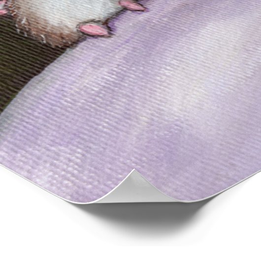 Sheep Dreams Fantasy Cat Art Print (Hoek)