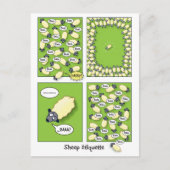 Sheep Etiquette Briefkaart (Voorkant)