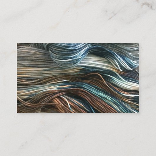 Sheep Face Breien Wool Arts Visitekaartje (Achterkant)