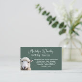 Sheep Face Custom Garen Fiber Craft Shop Visitekaartje (Staand voorkant)