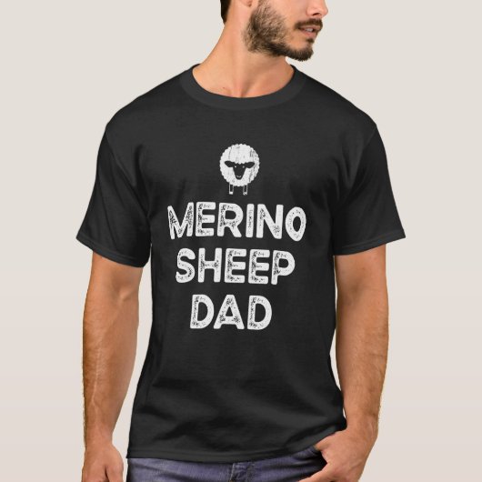 Sheep Farmer Dad Father - Breeder Merino Sheep_1 T-shirt (Voorkant)