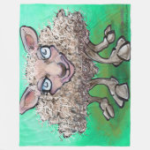 Sheep Fleece Blanket Deken (Voorkant)