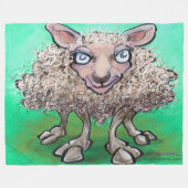 Sheep Fleece Blanket Deken (Voorkant (Horizontaal))