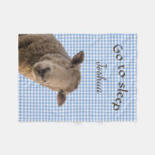 Sheep Ga naar Slaap Gepersonaliseerd Fleece Deken (Voorkant (Horizontaal))
