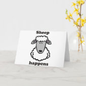Sheep happens kaart (Gele Bloem)