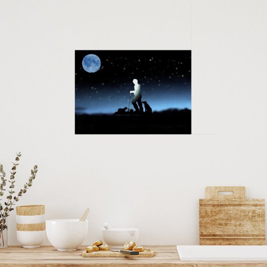 "Sheep Herder Blue"~Poster Poster (Keuken)