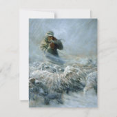 Sheep Herder, Storm door Newell Convers Wyeth Notitiekaartje (Voorkant)