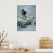 Sheep Herder, Storm door Newell Convers Wyeth Poster (Keuken)