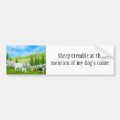 Sheep Herding Dog Bumpersticker (Voorkant)