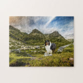 Sheep Herding Tricolor Rough Collie in Highlands - Legpuzzel (Horizontaal)