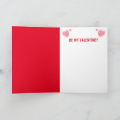 Sheep Hopelessly in Love Valentijnsdag Kaart (Binnen)