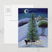 Sheep in a Winter Landscape Briefkaart (Voorkant / Achterkant)