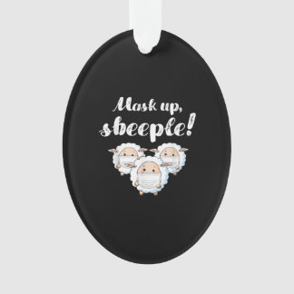 Sheep in mask | Animal Lovers Perfect Gift Ornament