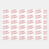 Sheep in Sheep Sweater, Mittens, Warm Wishes  Inpakpapier Vel (Voorkant 2)