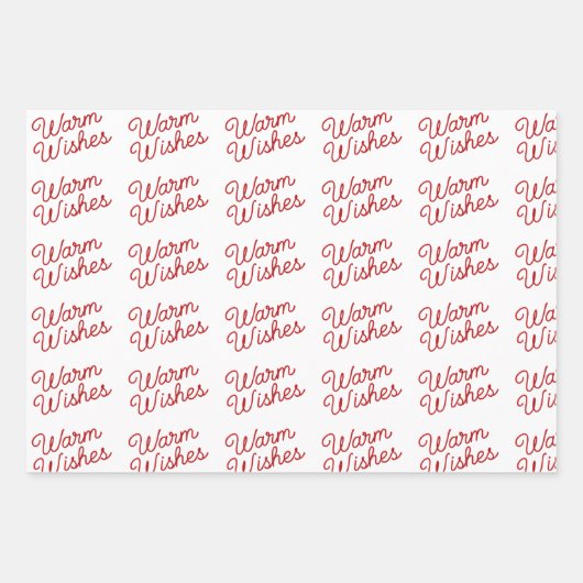 Sheep in Sheep Sweater, Mittens, Warm Wishes Inpakpapier Vel (Voorkant 2)