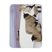 Sheep in Winter Magneet (Verticaal)