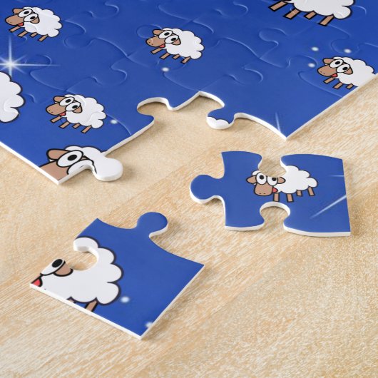 Sheep Jigzaag Puzzle Legpuzzel (Zijkant)