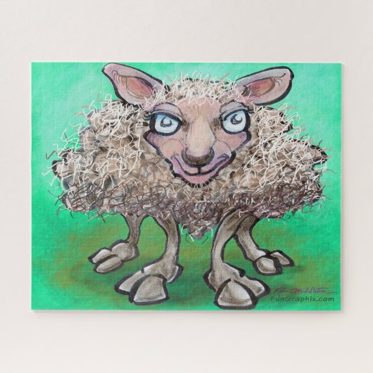 Sheep Jigzaag Puzzle Legpuzzel (Horizontaal)