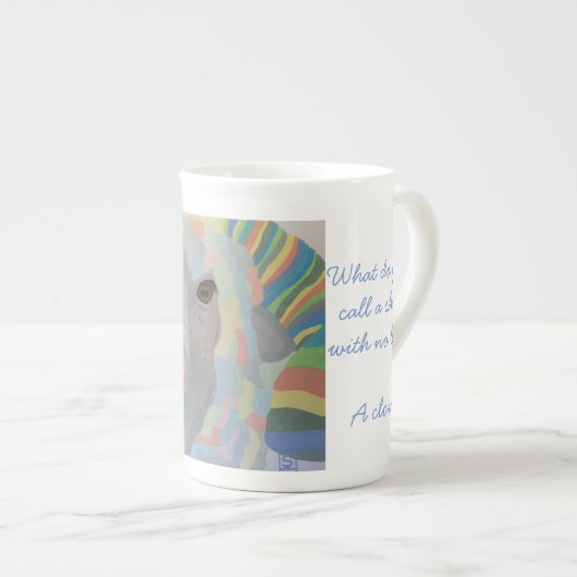 Sheep Joke mok Sapphire Halliday Artist (Voorkant rechts)