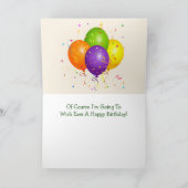 Sheep Joke Pun Birthday Card Kaart (Binnen)