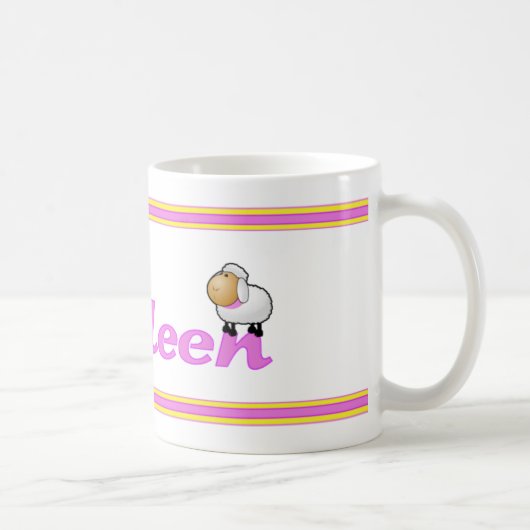 Sheep Kathleen Personalize15 Mok*special request Koffiemok (Rechts)