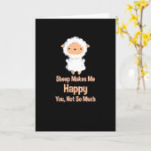 Sheep Kawaii Kaart (Gele Bloem)