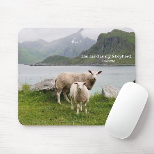 Sheep & Lamb by a Lake Muismat (Met muis)