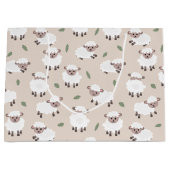 Sheep & Lamb Cute Hand Drawn Farm Animals Groot Cadeauzakje (Voorkant)