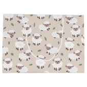 Sheep & Lamb Cute Hand Drawn Farm Animals Groot Cadeauzakje (Achterkant)